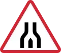 End of divided road ahead