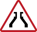 Narrow bridge ahead