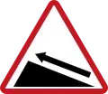 Uphill sign