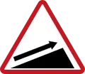 Uphill sign